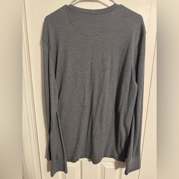 Goodfellow men’s large long sleeve Henley shirt gray - Picture 3 of 3